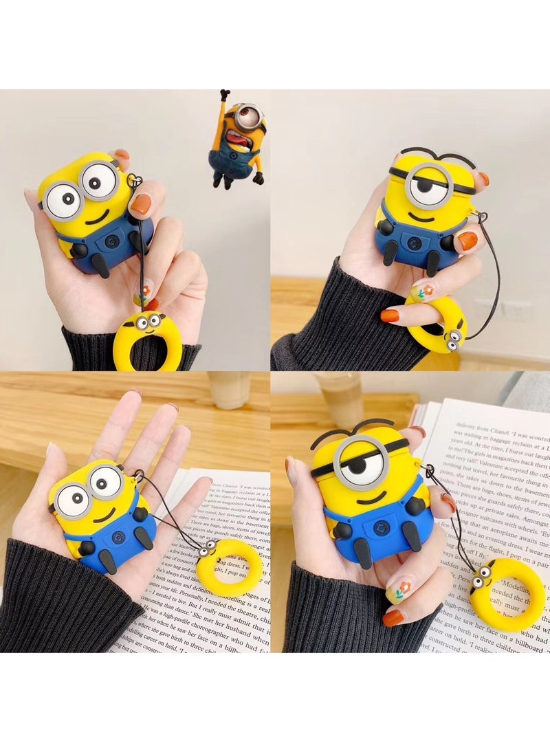 Airpods 4 Case Protective Silicone Cover 3D Design with Anti-Lost Keyring Compatible with Apple AirPods 4  . - Image 2