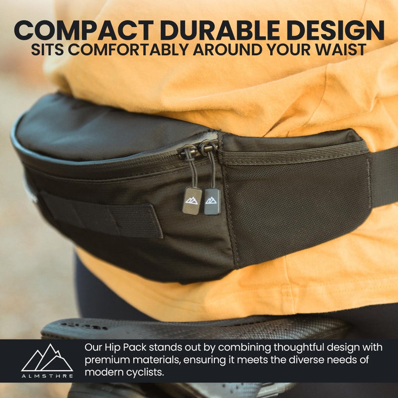 Almsthre Hip Pack Midnight Black, Midnight Black - Image 4