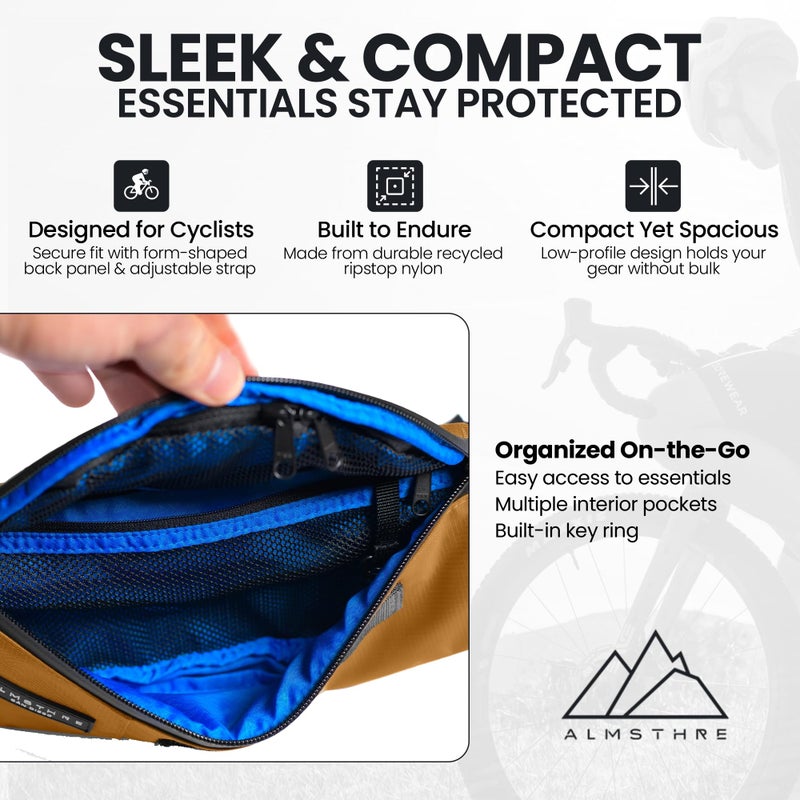 Almsthre Hip Pack Midnight Black, Midnight Black - Image 3