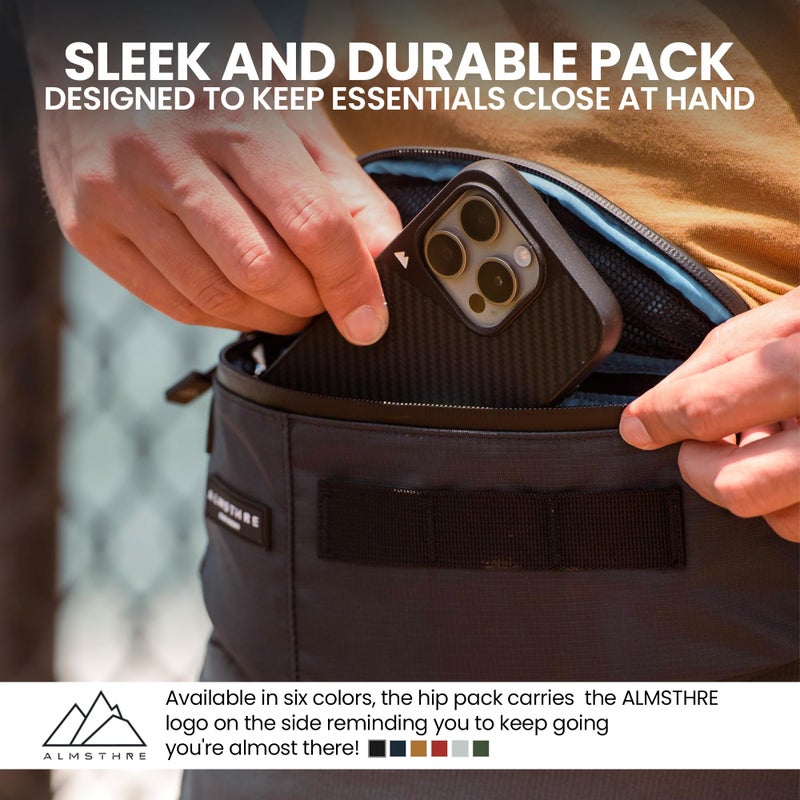 Almsthre Hip Pack Midnight Black, Midnight Black - Image 5