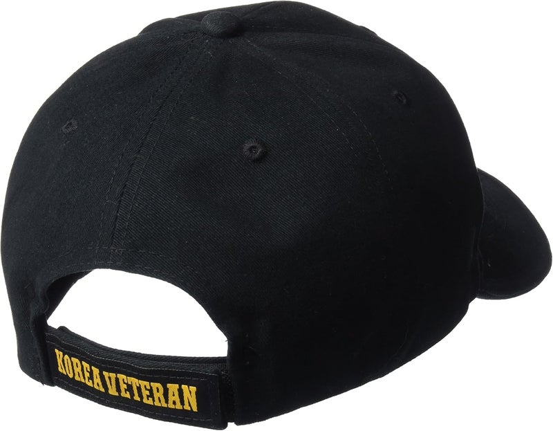 ROTHCO Rothco Deluxe Korea Veteran Low Profile Cap Black Korean War Army Ribbon Vet Hat  - Image 2