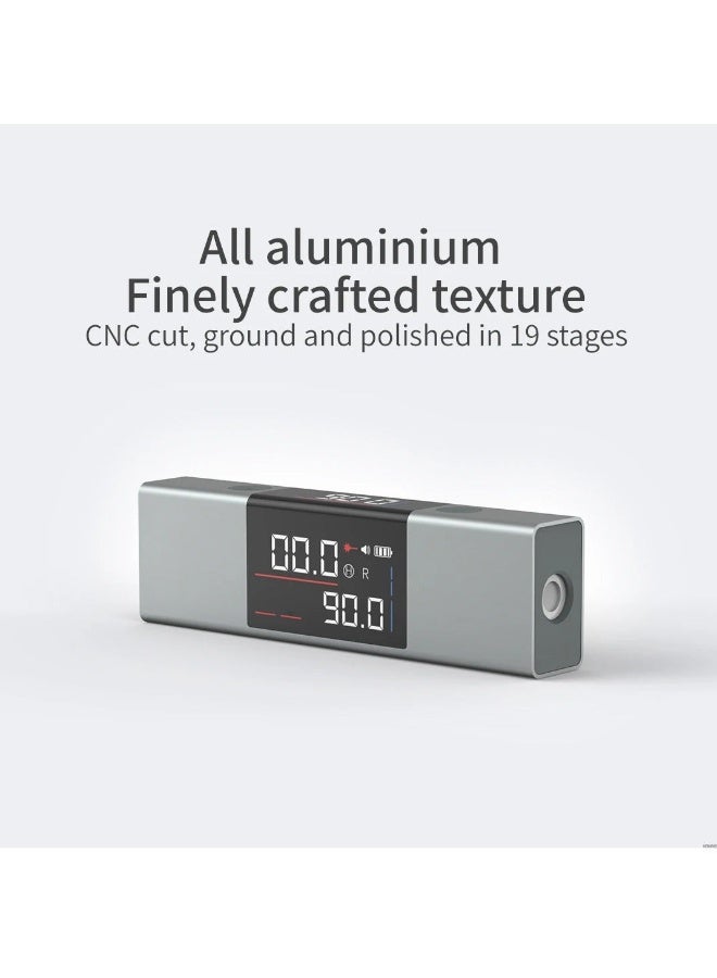 DUKA Dual Laser Protractor Digital Inclinometer Gauge with Rotatable Holder, Angle Measure Ruler with Bi-Directional Marking, Real Time Laser Level Angle Meter with Type-C Charging and Double LED Screen - Image 4