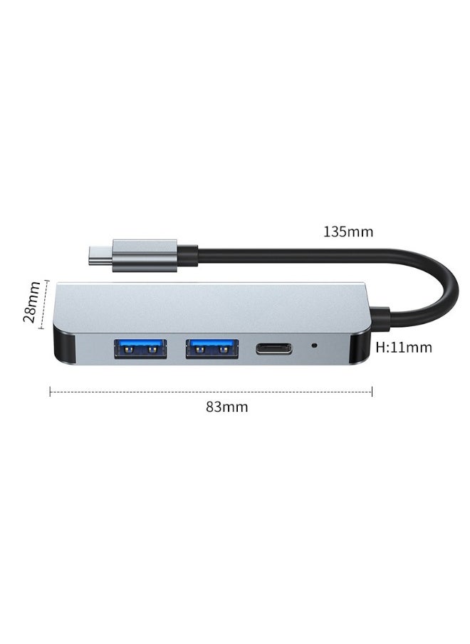 NIBEMINENT USB-C extender, HD4K 3.0 hub, laptop 4-in-1 docking station  - Image 4