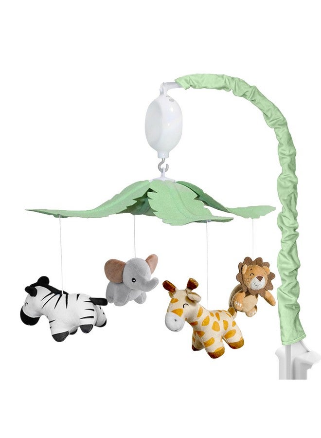 Feisike Jungle Safari Baby Crib Mobile with 35 Soothing Lullabies & 3 Modes - Adjustable Nursery Mobiles for Boys & Girls, Animal-Themed Nursery Decor Musical Mobile for Crib or Bassinet - Image 1