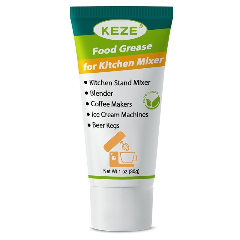 Keze Food Grade Grease for Kitchenaid Stand Mixer, Sanitary Lubricant for Blenders, Coffee Machines, Beer Kegs and Food Processors, Espresso Grease NSF-H1 Accredited, 1 oz 1-Pack Batch consistent craftsmanship - Image 1