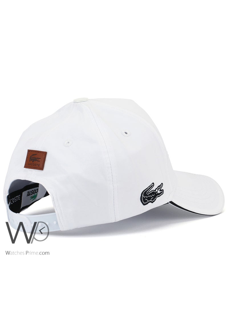 LACOSTE Lacoste Baseball Cap White Color Cotton Hat For Men  - Image 2