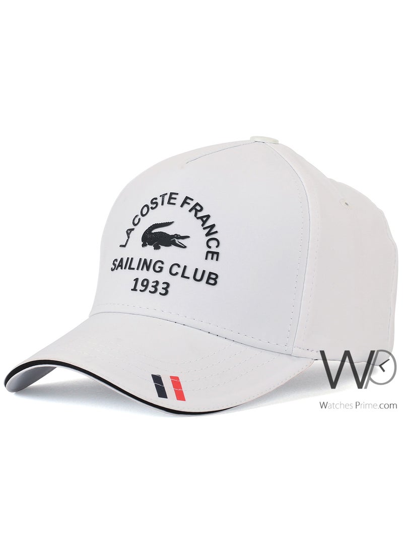 LACOSTE Lacoste Baseball Cap White Color Cotton Hat For Men  - Image 1