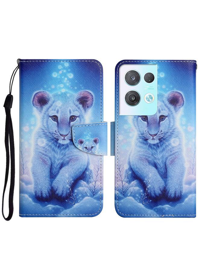 S-TOP Case For OPPO Reno8 Pro Colored Drawing Pattern Leather Phone Case - Image 1