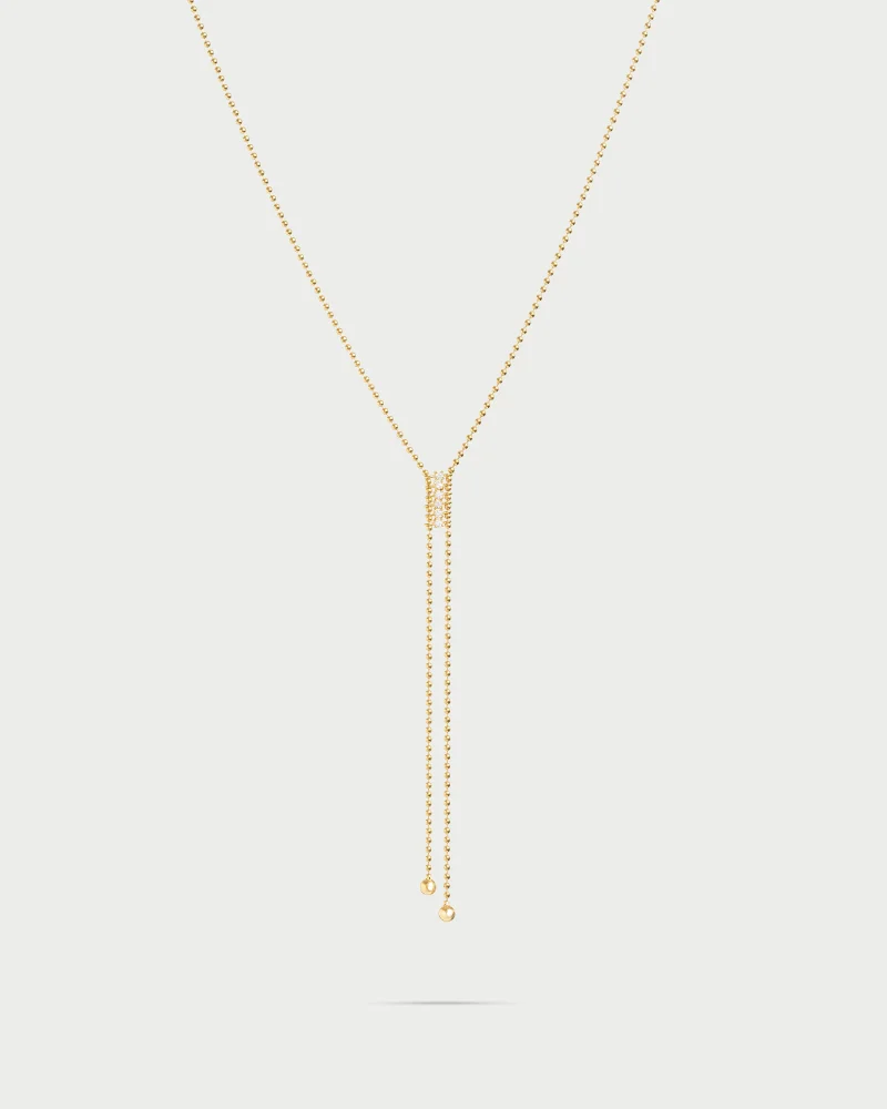 Rue Des Mill Athena Double Tie Necklace