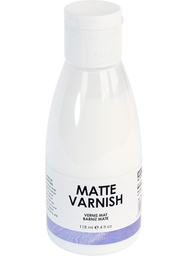 ART RANGERS Professional Matte Acrylic Varnish – Durable Non-Yellowing Finish – 118 ml - Image 1