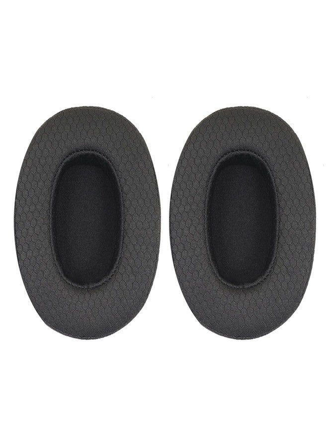 Niukeke Replacement Ear Pads for Skullcandy Crusher Wireless/Evo/ANC Hesh 3/EVO/ANC, Headphones Earpad Cushions, Headset Mesh Fabric Ear Covers Also Fit Skullcandy Venue Wireless Headphones-MF Black - Image 1