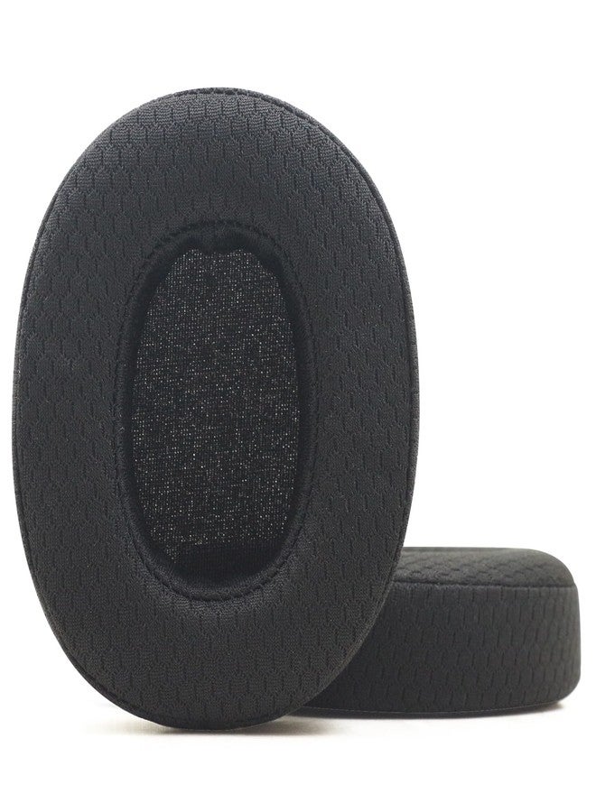 Niukeke Replacement Ear Pads for Skullcandy Crusher Wireless/Evo/ANC Hesh 3/EVO/ANC, Headphones Earpad Cushions, Headset Mesh Fabric Ear Covers Also Fit Skullcandy Venue Wireless Headphones-MF Black - Image 5