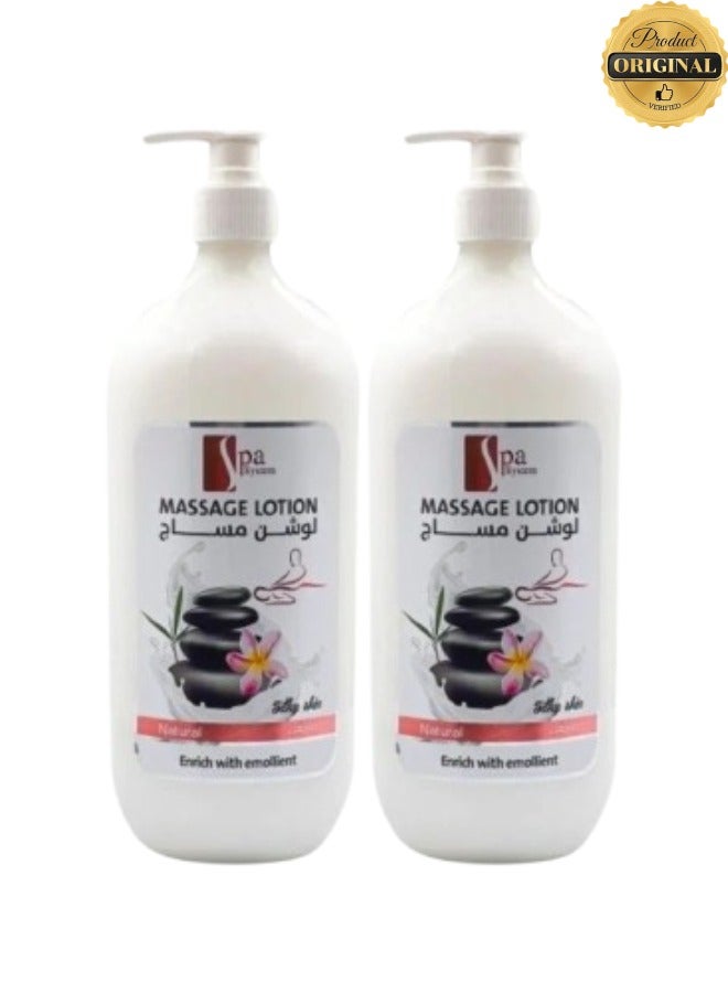 Spa System 2 Pieces Massage Lotion Natural Enrich With Emollient - Image 1