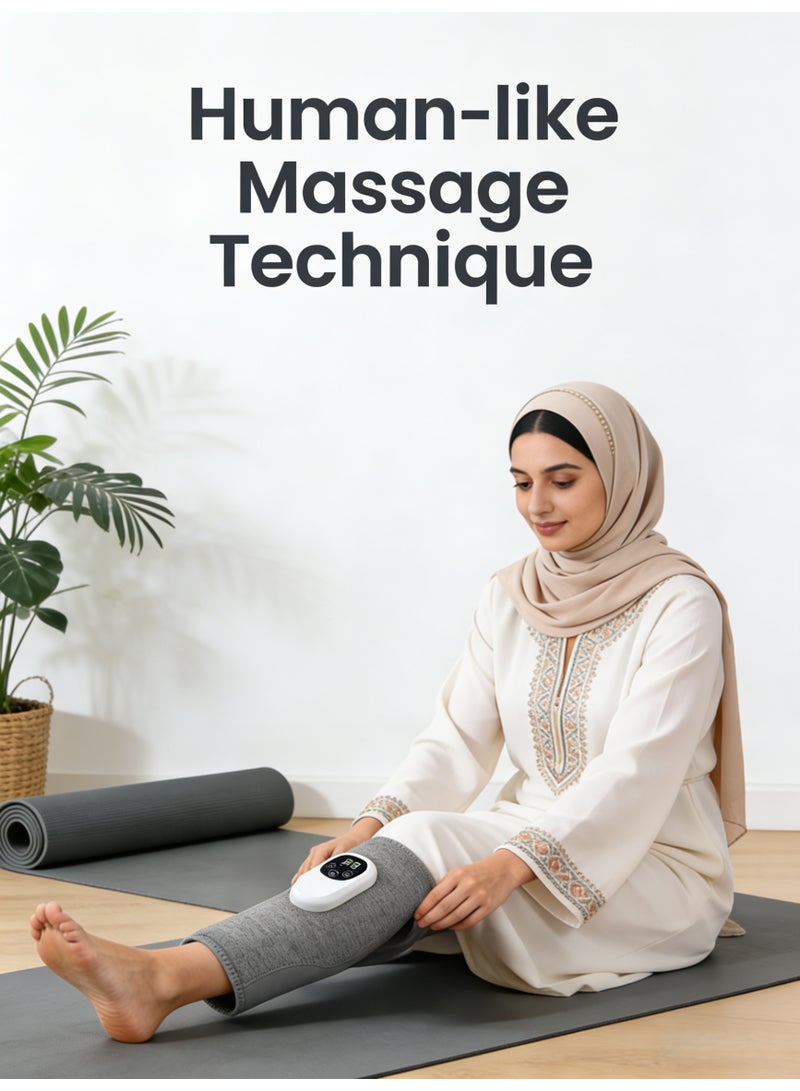 【الاستخدام الذكي للمساحات الصغيرة】مدلك ساق قابل للطي ومحمول | وضعان: عجن بالوسائد الهوائية + العلاج الحراري | تصميم للتخزين بلمسة واحدة | هيكل فائق الخفة | رفيق صحي مثالي للشقق الصغيرة/السكن الطلابي - Image 1