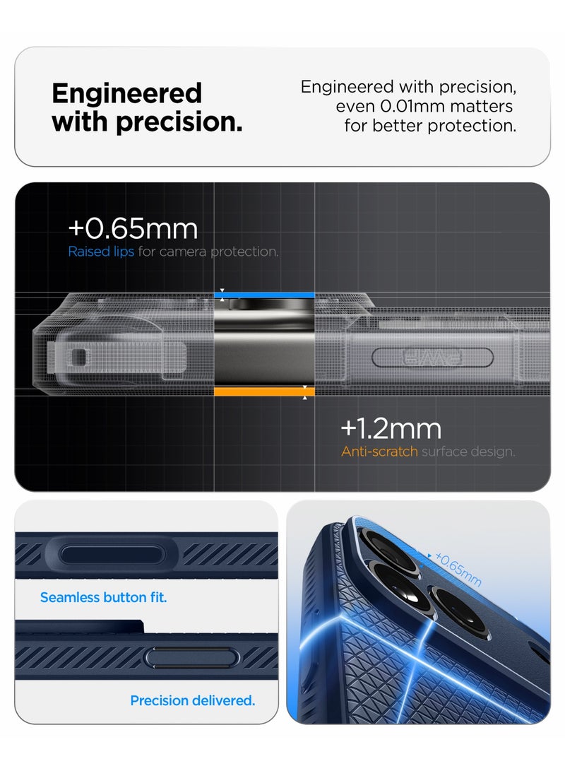 Spigen غطاء حماية سائل آير لجهاز آيفون 17 برو ماكس (2025) - أزرق داكن - Image 5