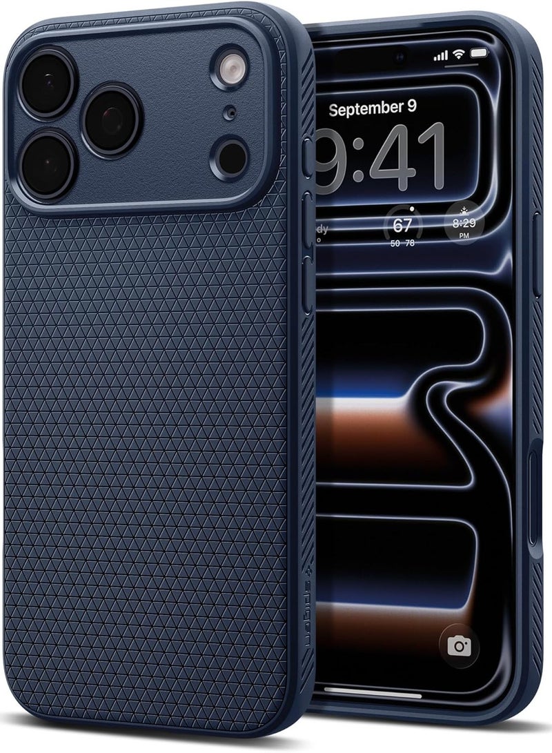 Spigen غطاء حماية سائل آير لجهاز آيفون 17 برو ماكس (2025) - أزرق داكن - Image 1