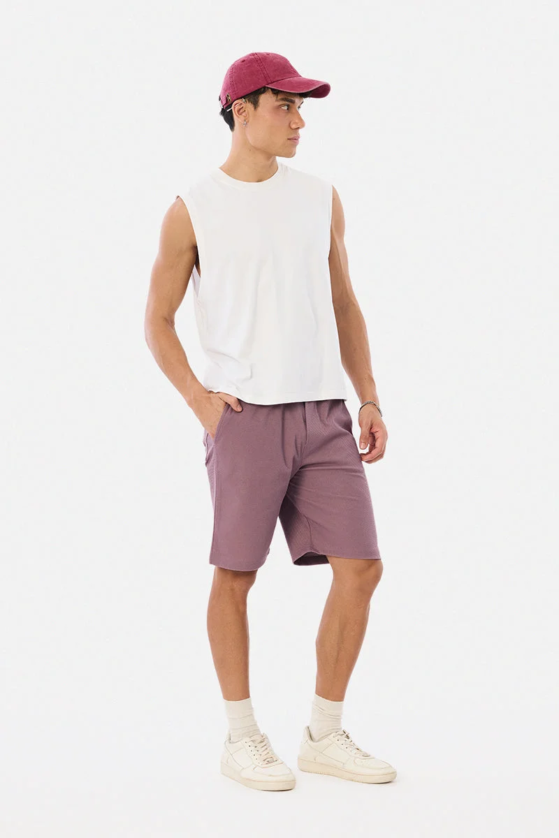 SNITCH Regular Fit Textured Shorts