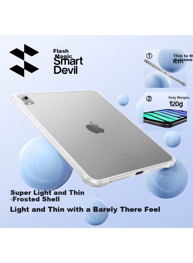 Smartdevil Ipad Mini 7/6 Protective Case 24/22 Models Ipad Mini 7/6 Protective Cover Frosted Anti-Fingerprint Apple Acrylic Transparent Frosted Grey - Image 3