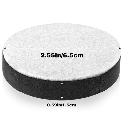 YBEATY 8 Pcs Self Adhesive Furniture Risers Non Slip Round Table Bed Couch Chair Sofa Risers Adds Lift Heavy Duty Height Gard Floor Felt Pad Grippers Protectors Black - Image 3