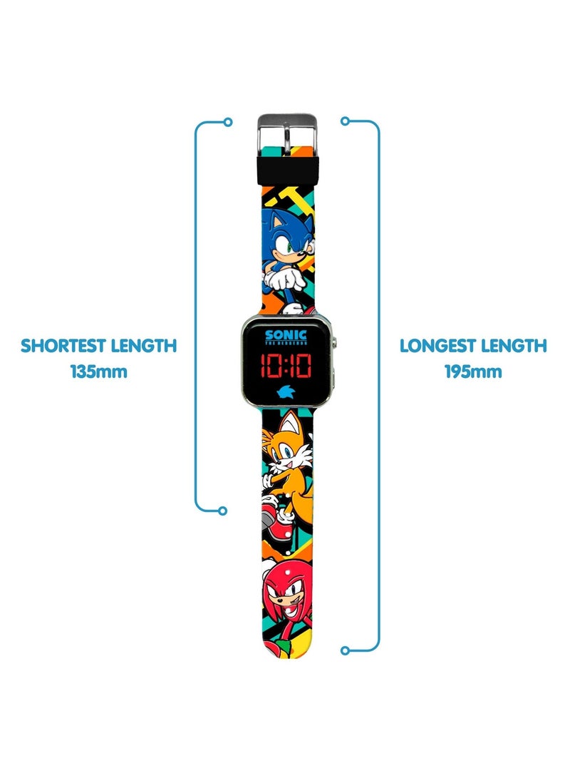 Sonic The Hedgehog 3 Printed LED Boys Watch - SNC4228M - Image 4