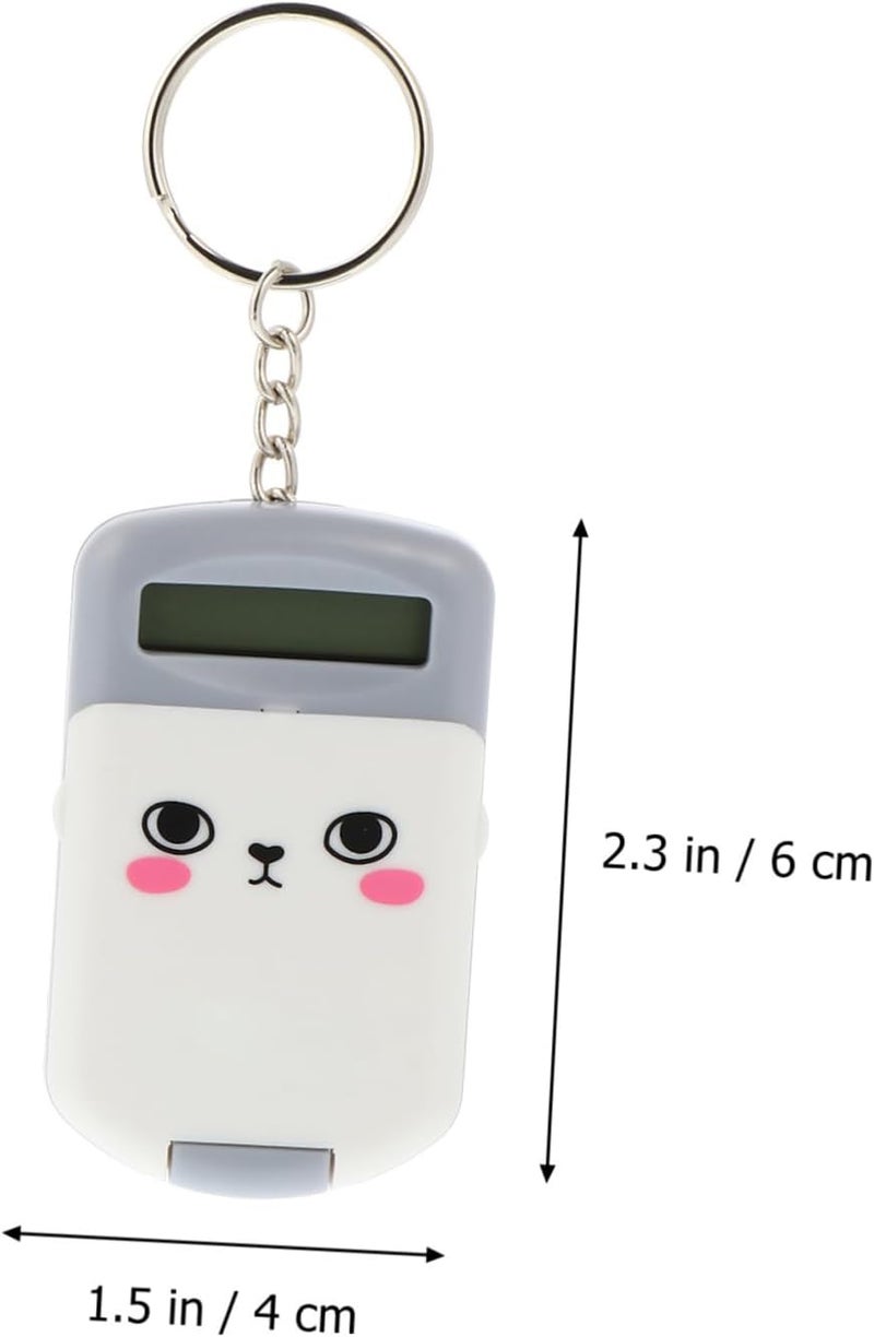Mini Portable Calculator for Students Adorable Pig Design Cute Plastic Arithmetic Calculator for Home and School Lightweight and Easy to Carry - Image 2