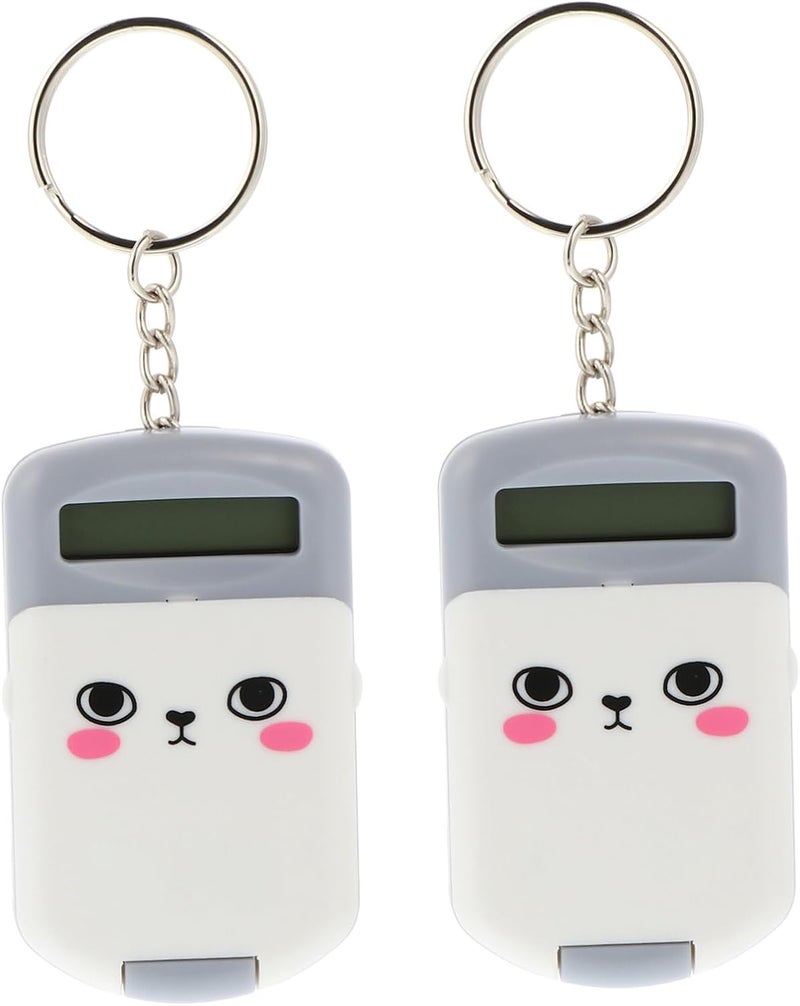 Mini Portable Calculator for Students Adorable Pig Design Cute Plastic Arithmetic Calculator for Home and School Lightweight and Easy to Carry - Image 1
