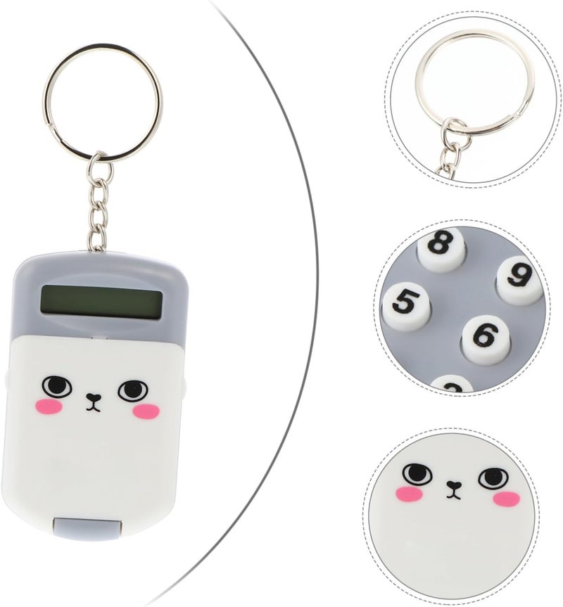 Mini Portable Calculator for Students Adorable Pig Design Cute Plastic Arithmetic Calculator for Home and School Lightweight and Easy to Carry - Image 3