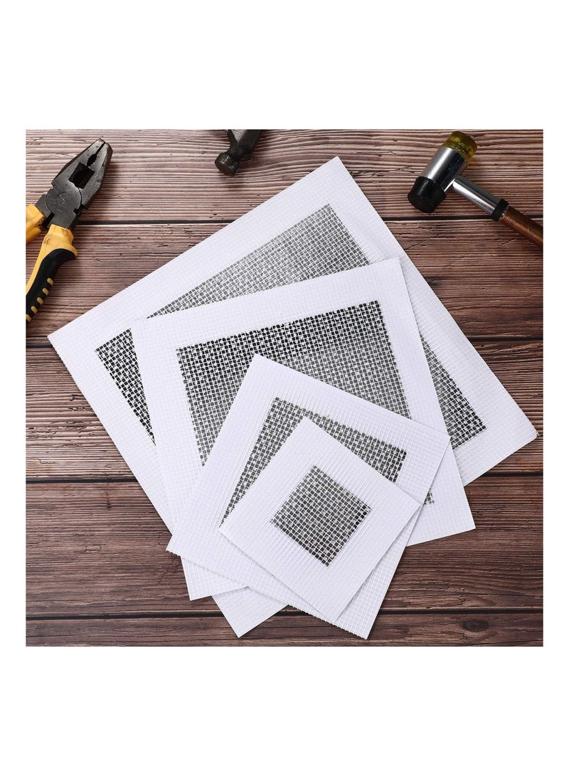 12 Pieces Aluminum Wall Repair Patch Self-Adhesive Mesh Drywall Tools Screen for Ceiling Plaster  - Image 2