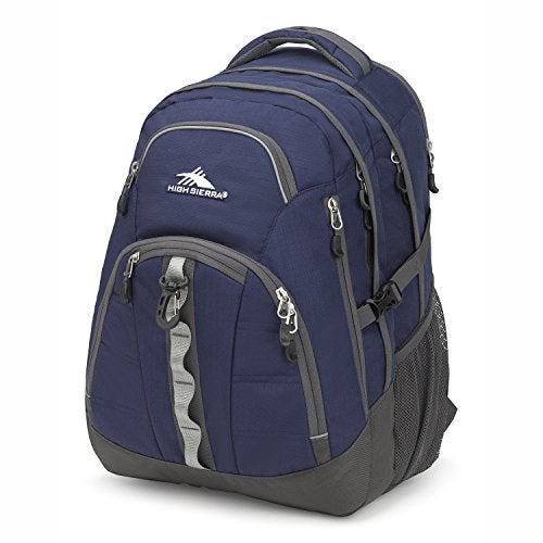 High Sierra Access 2.0 Laptop Backpack, True Navy/Mercury, One Size Dark Blue - Image 5