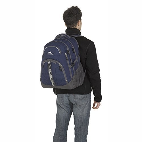 High Sierra Access 2.0 Laptop Backpack, True Navy/Mercury, One Size Dark Blue - Image 4