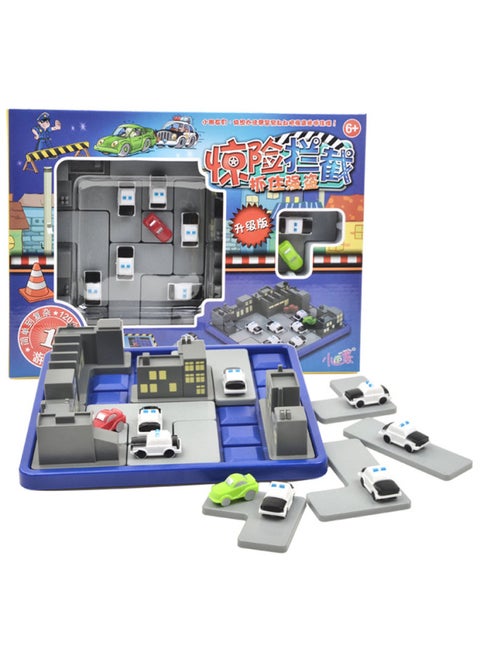 Thrilling Intercept Police Catch Thief 120 Off Maze Children's Reasoning Intelligence Game Toy-Color:Thrilling Interception Level 60
