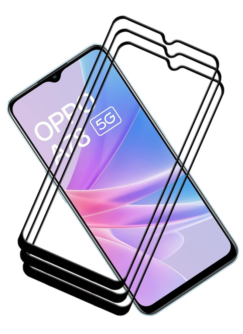 ACLIX 3 Pieces Antistatic ESD Dustproof Premium Quality High Definition Tempered Glass Screen Protector Designed For Oppo A78 - Image 1