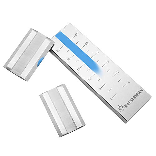 BAOSHISHAN 0-25um Grindometer Stainless Steel Fineness Gauge ISO Standard Single Groove with 2 Scrapers, Storage Case, 25μm/50μm/100μm/150μm Available (25μm) - Image 1