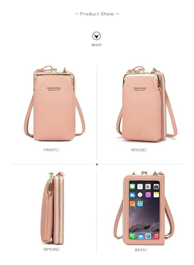Cool Baby Style COOLBABY Lightweight Crossbody Cell Phone Purse for Women  PU Leather Shoulder Bag Card Holder Wallet  - Image 5