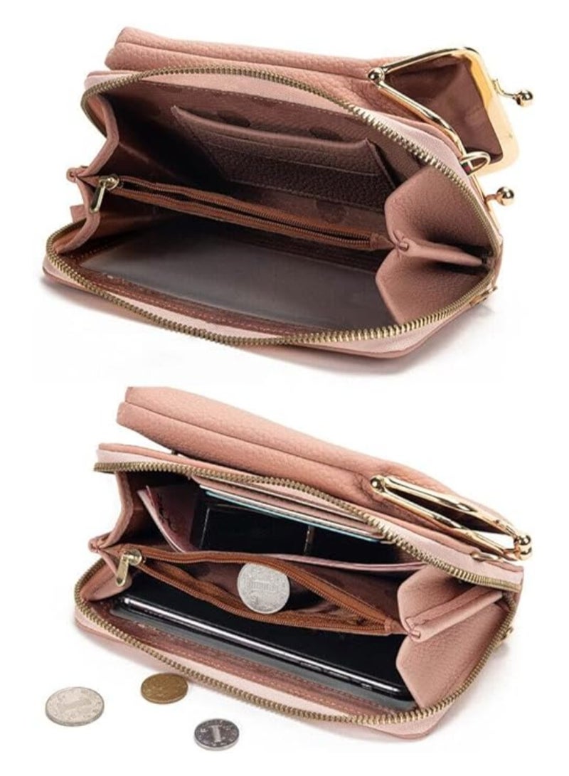 Cool Baby Style COOLBABY Lightweight Crossbody Cell Phone Purse for Women  PU Leather Shoulder Bag Card Holder Wallet  - Image 3