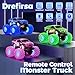 Drefirsa Pink Monster Truck Unicorn Remote Control Car 4WD All Terrain OffRoad Girl RC Truck with Colorful Light Waterproof Remote Car Toy for 6 7 8 9 10 11 12 Year Old Girl Birthday Gift - Image 4