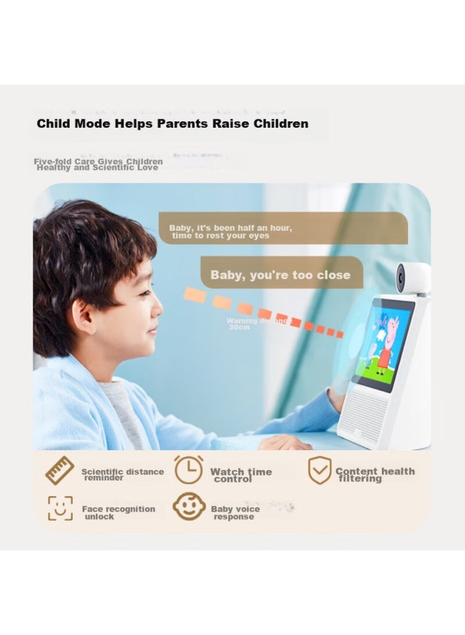 Small Xiaodu Smart Screen X7, Pan-tilt Camera, Video Calls, Ai Voice Control, Touchscreen Speaker, Early Education Machine, Storytelling Machine, Children's Companion, Elderly Care Gift, Government Subsidy - Image 5