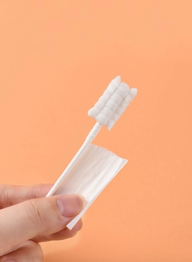 60 Pcs Baby Tongue Cleaner Infant Tongue Cleaner Newborn Gauze Oral Cleanser Mouth Tongue Cleaner Infant Toothbrush Baby Toothbrush For Babies and Toddlers - Image 4