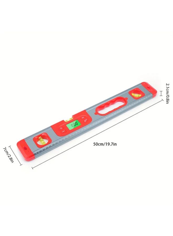مسطرة المستوى الرقمي الأسود مقياس الميل 360 درجة مقياس الزاوية شاشة LCD منقلة - Image 2