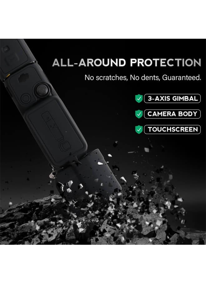 Bliszaar DJI OSMO Pocket 3 Accessory Kit, Silicone Protective Case Cover, Tempered Glass Screen Protector, Lens Protector - Image 5