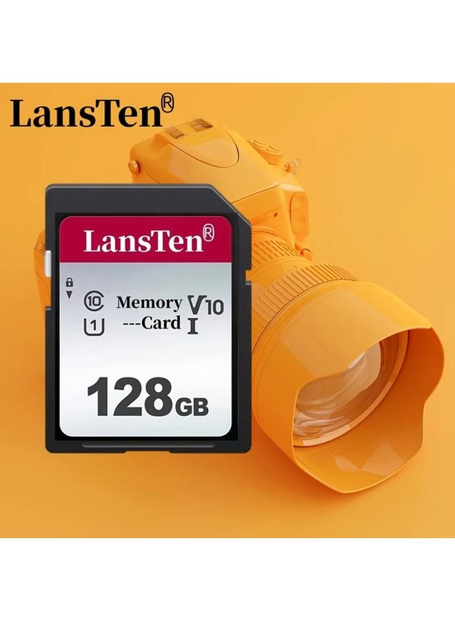 LansTen 128GB Class 10 High Speed Memory Card For Camera Video Capacity - Image 2