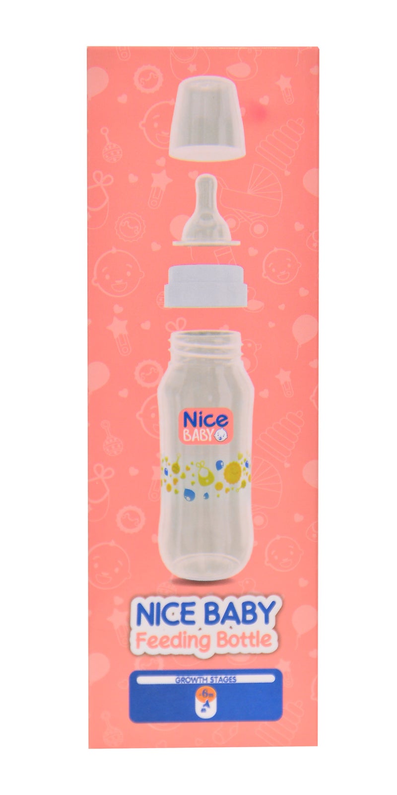 نايس بيبي ببرونة نايس بيبى بدون بيد 280 ml - اصفر- متعددة الاشكال - Image 3
