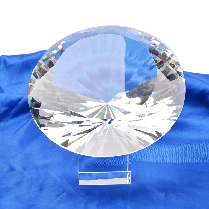 LONGWIN 200mm(8 inch) Big Crystal Diamond Paperweight Wedding Centerpiece - Image 2