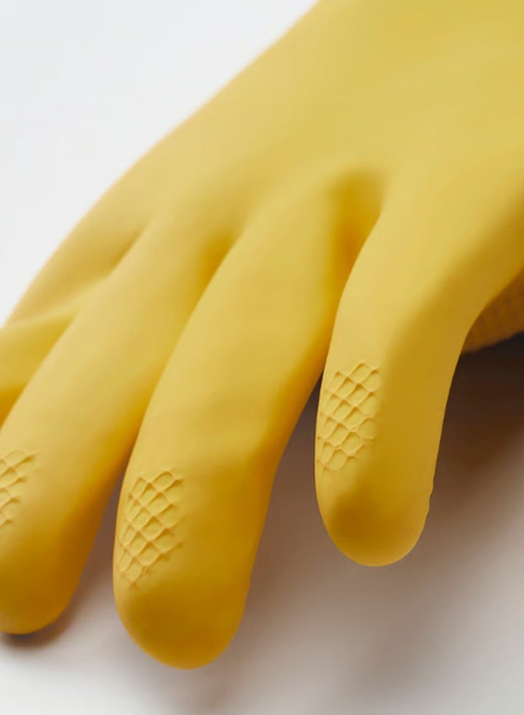Ikea RINNIG Cleaning Gloves - Bright Yellow/Off-White - Image 3