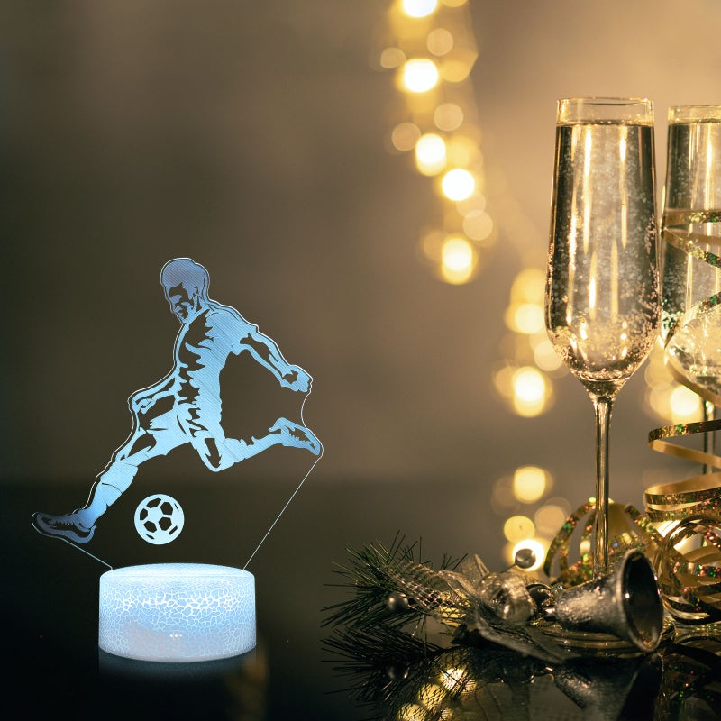 1 Set Football Night Light Changing Table Lamp Bedside Lamp - Image 2