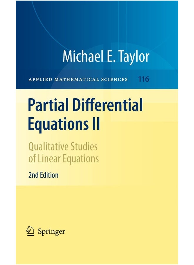 null - Partial Differential Equations II: Qualitative Studies of Linear Equations - Image 1