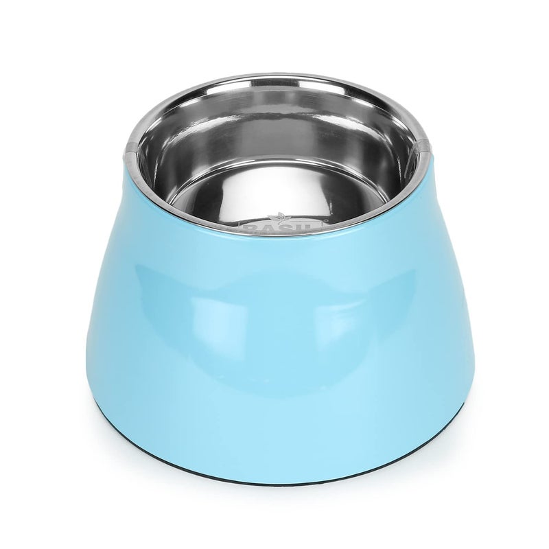 BASIL Pet Elevated Food Bowl for Dogs & Cats (Blue) - Image 2