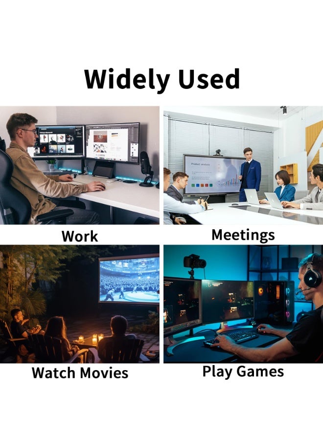 USB C to Dual HDTV Adapter, Fophmo 4K@60Hz HDTV Splitter Extend Display for Dual Monitors, macOS Only Allows Mirror Mode - Image 5