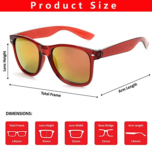 Fsmiling Mens Sunglasses Bulk Classic Sunglasses Pack Cheap Shades Glasses Cool Eyewear Set for Women-15Pack,Translucent Color - Image 3