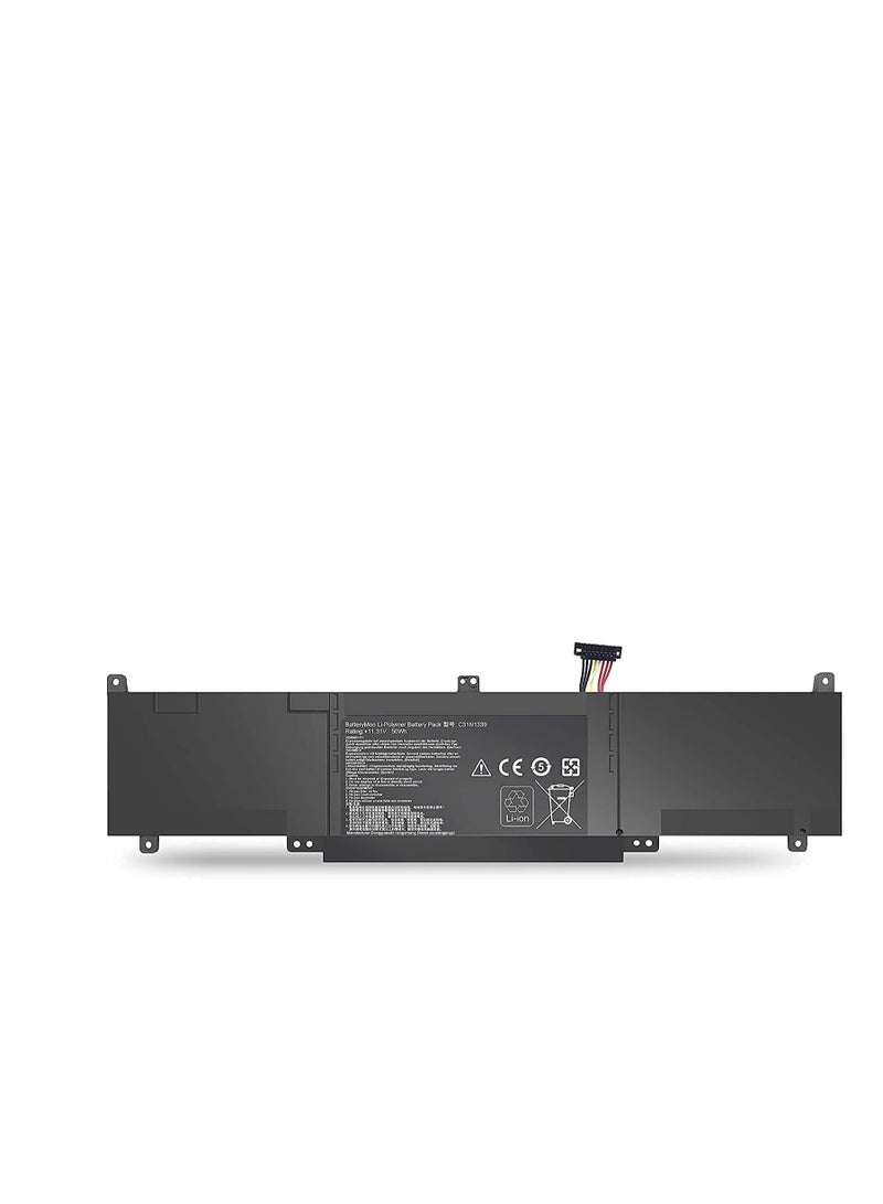 Terabyte استبدال بطارية اللابتوب C31N1339 0B200-00930000 3ICP7/55/90 لأجهزة Asus ZenBook UX303UB UX303LN Q302L Q302LA Q302LG UX303 UX303L UX303LA UX303LN UX303LB UX303LNB UX303UA Q302LA-BHI3T09 (11.31V 50Wh) - Image 1